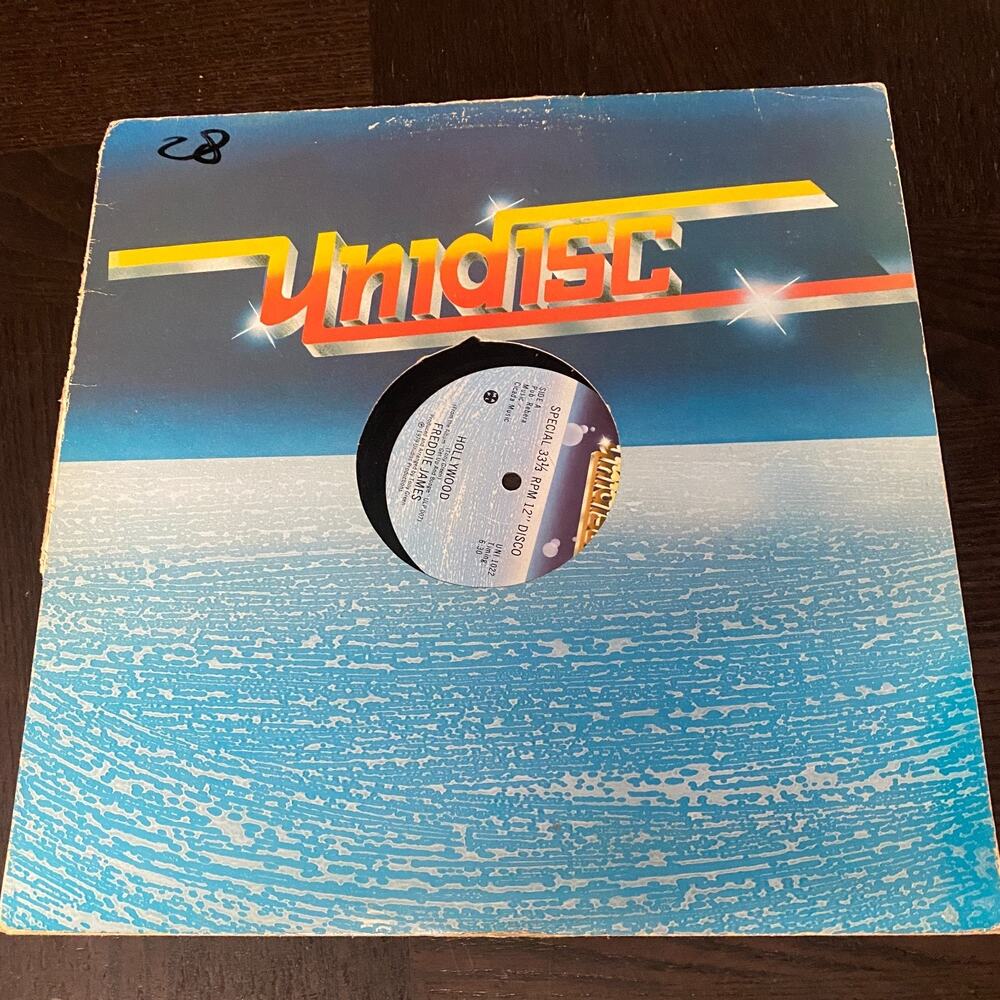 Vinyl 12" Freddy James - Everybody Get Up And Boogie UNI-1016 Canada Disco